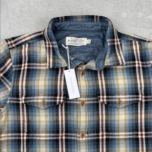 NEW Outerknown S Blanket Shirt Men Blue, Red, Cream, Yellow,100% Organic Cotton